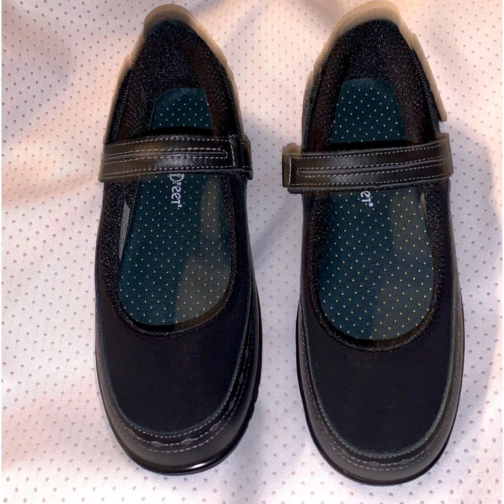 Orthofeet Mary Jane W/heel Black 8 Medium